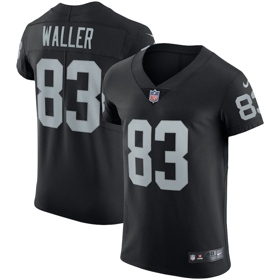 Men Oakland Raiders #83 Darren Waller Nike Black Vapor Elite NFL Jersey